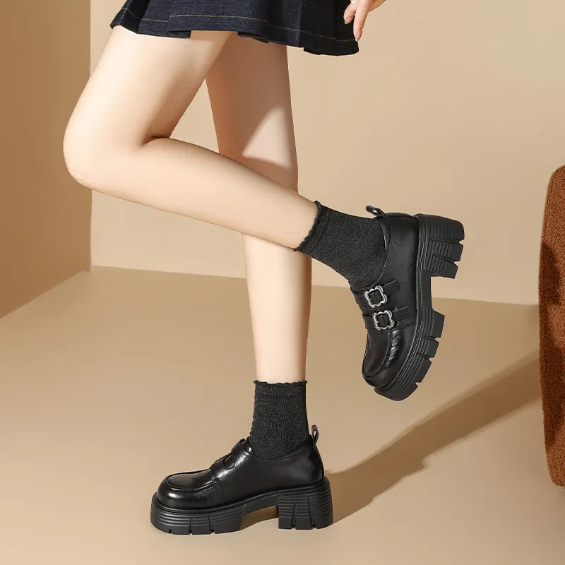 AGSDON Loafers Women's Black-4