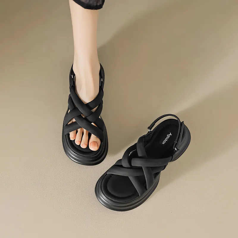 AGSDON One Strap Sandals Women's-10