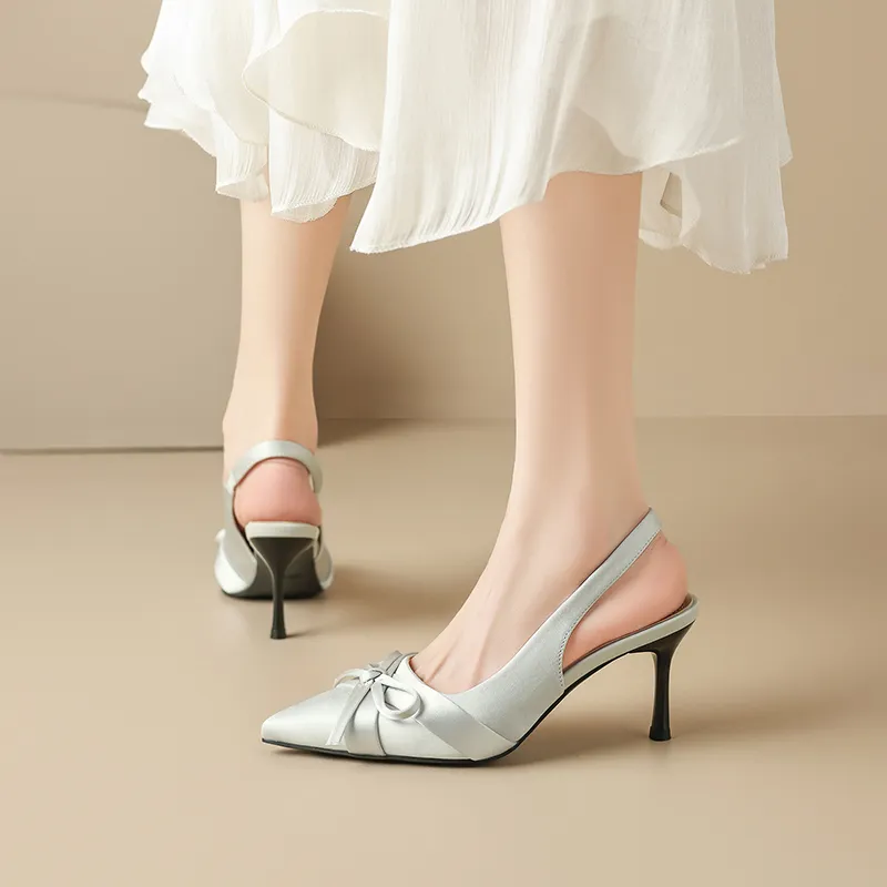 AGSDON Slim Heel High Heels 8cm Women's-18