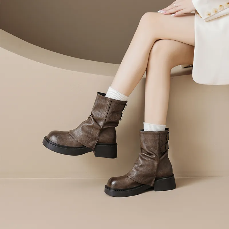 AGSDON Ankle Boots 4.5cm Women's-4