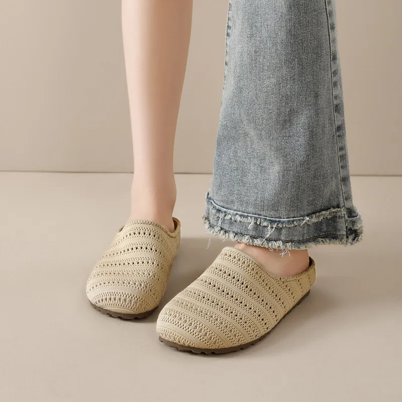 AGSDON Quiet Slip Resistant Closed Toe Slippers Women's-10