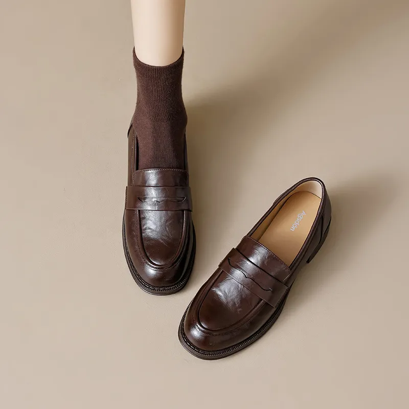 AGSDON Loafers Women's Black-9