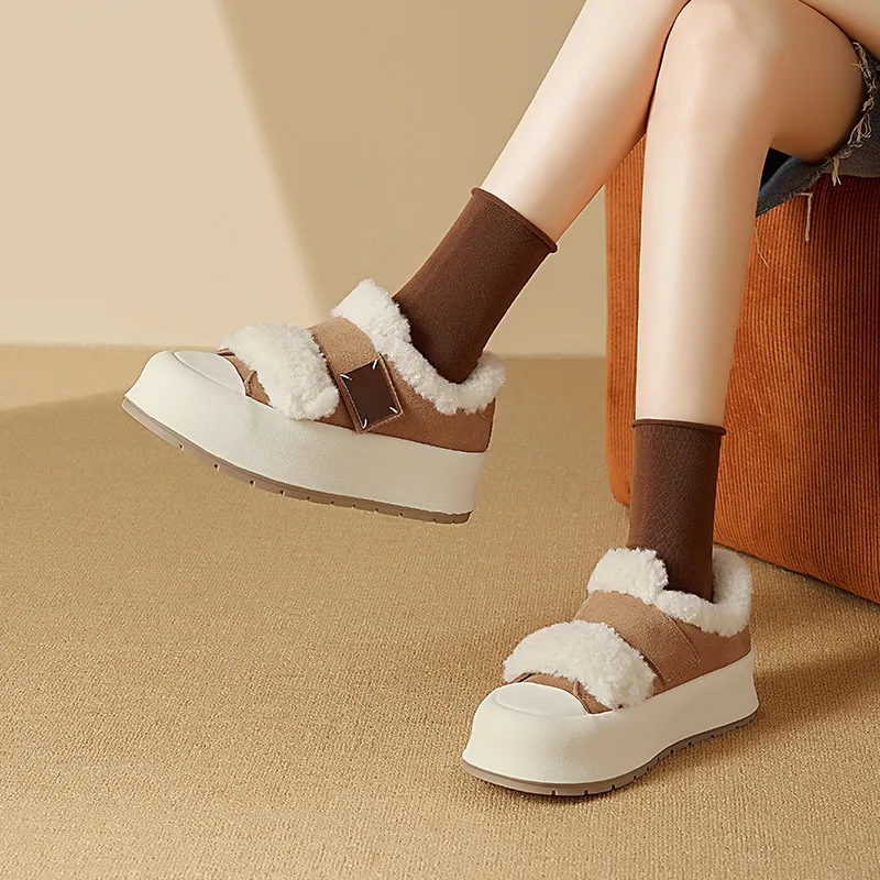 AGSDON Warm Low-Top Casual Shoes Women's-5