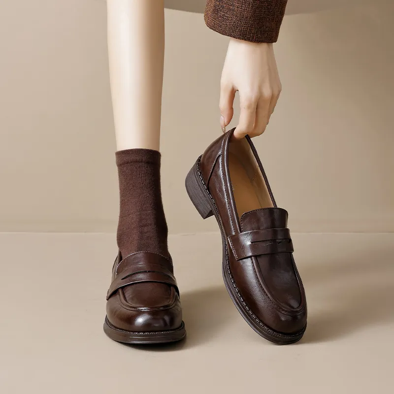 AGSDON Loafers Women's Black-8