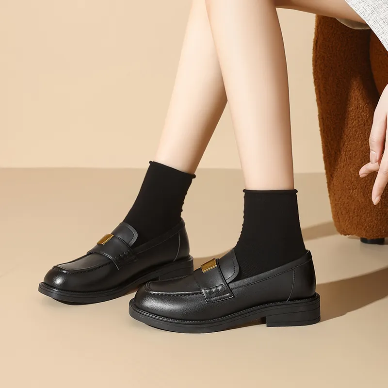 AGSDON Loafers Women's Black/Brown-3