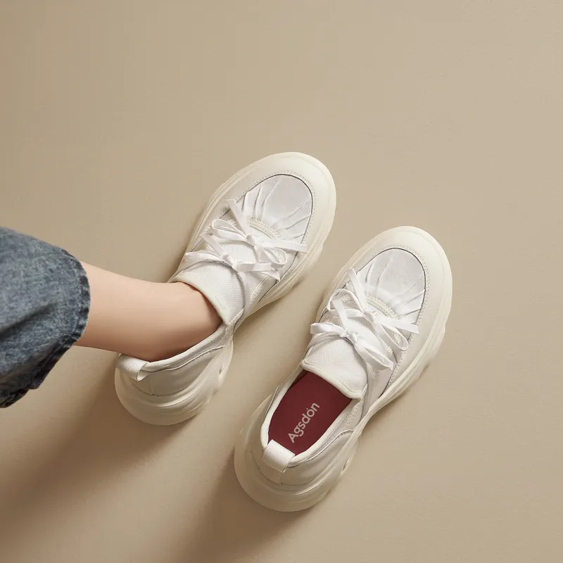 AGSDON Low Top Chunky Sneakers 6cm Women's-11