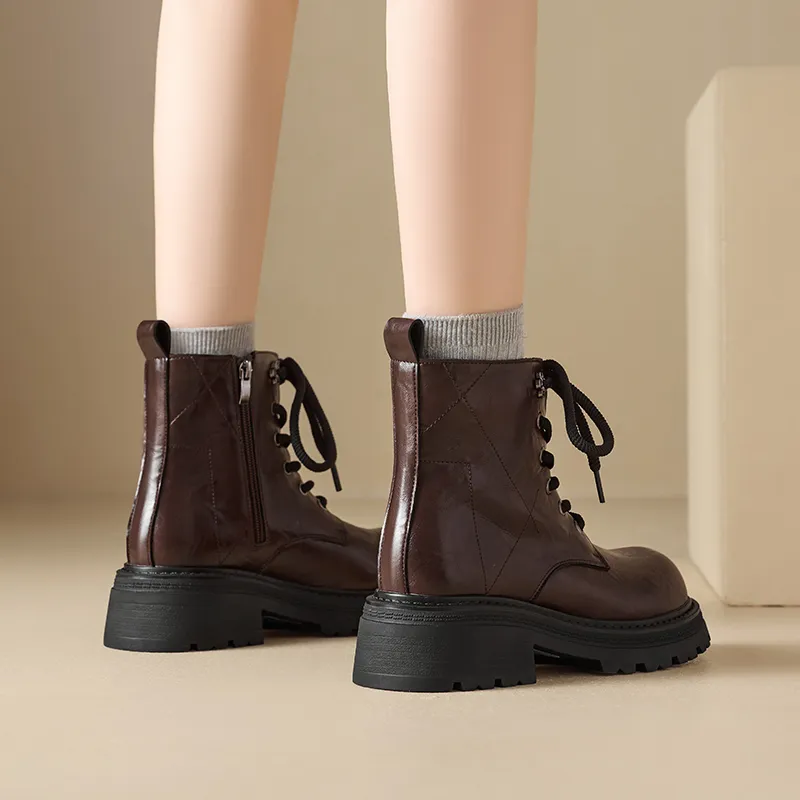 AGSDON Short Martin Boot 5cm Women's-9