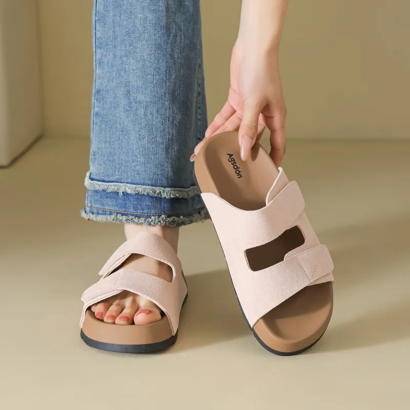 AGSDON Quiet Slip Resistant Slide Slippers Women's-10