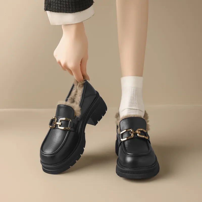 AGSDON Loafers Women's Black-8