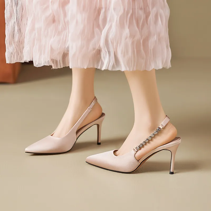 AGSDON Slim Heel High Heels 8.5cm Women's-5
