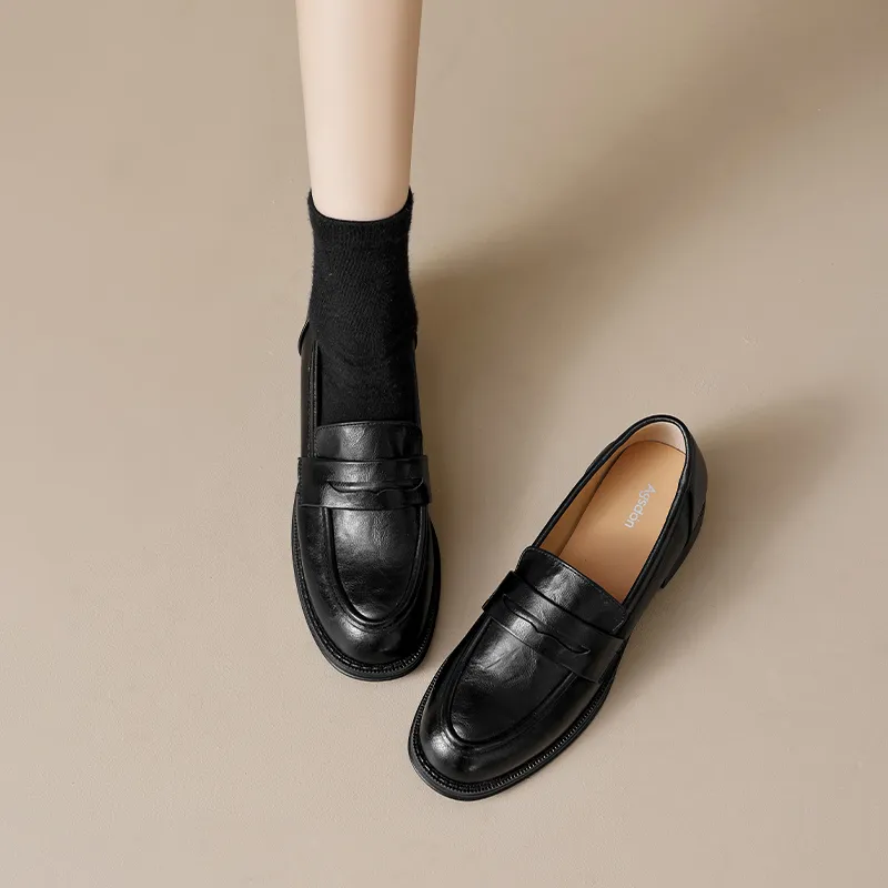 AGSDON Loafers Women's Black-3