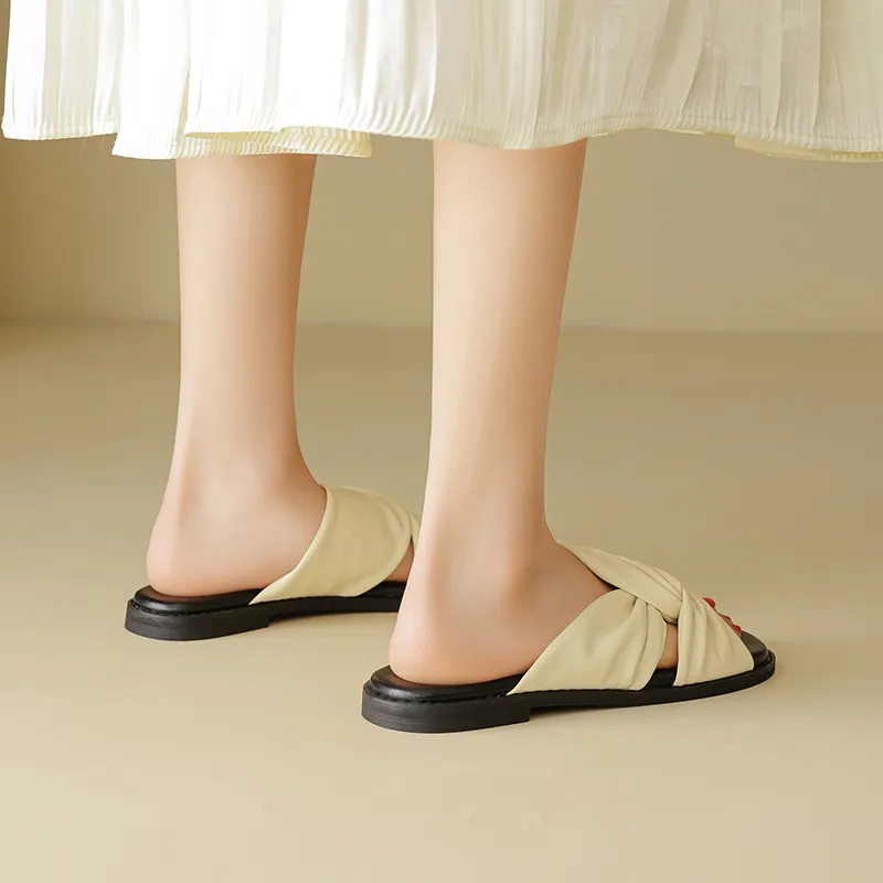 AGSDON Rubber Sole Slide Slippers Women's-11