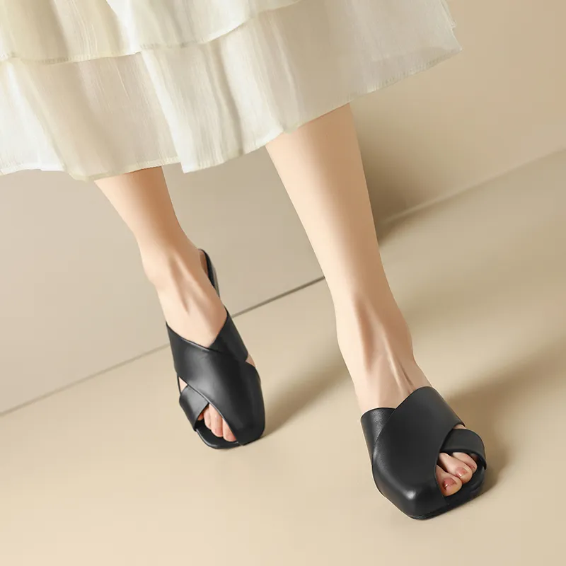 AGSDON Wrap-toe Slippers Women's-8