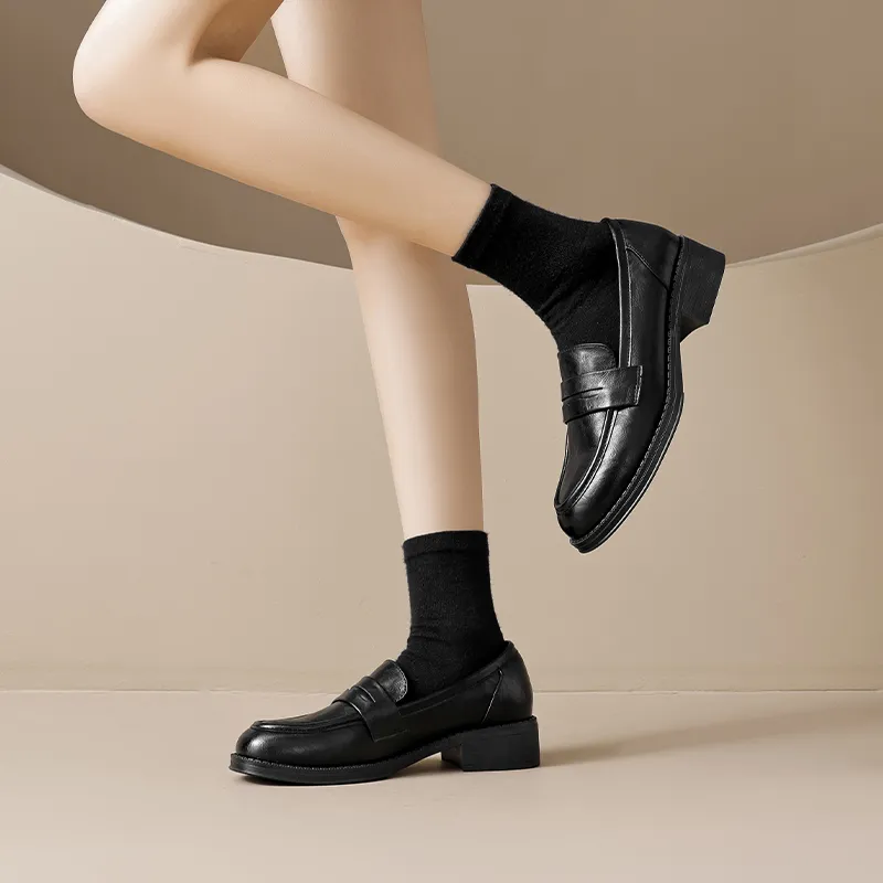 AGSDON Loafers Women's Black-5