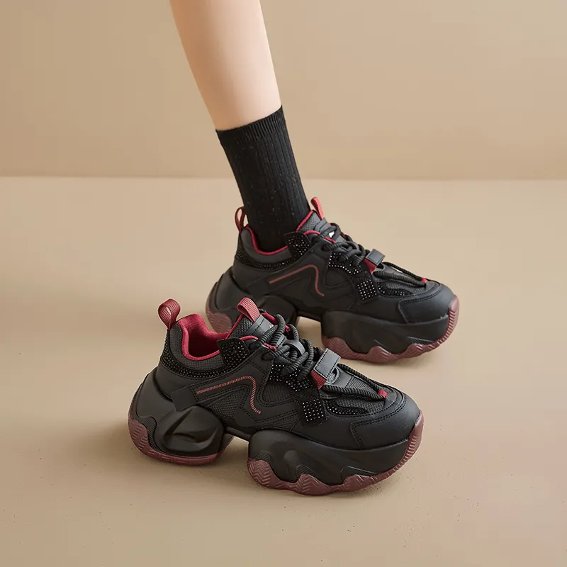 AGSDON Low Top Chunky Sneakers Women's-8