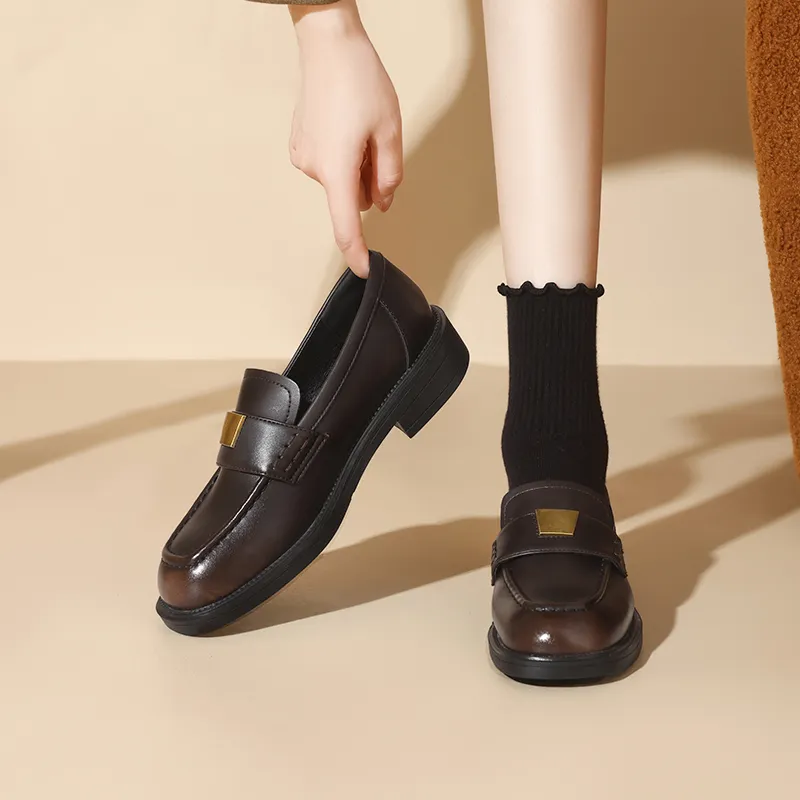 AGSDON Loafers Women's Black/Brown-8