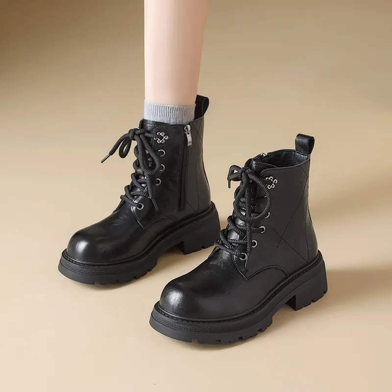 AGSDON Short Martin Boot 5cm Women's-5