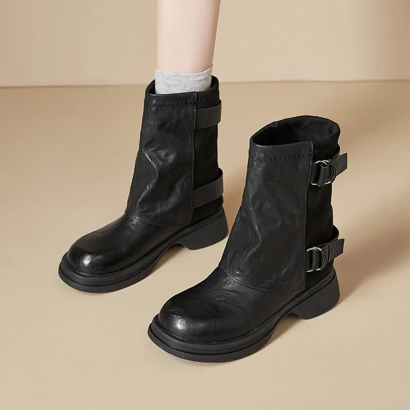 AGSDON Ankle Boots Women's Brown-8
