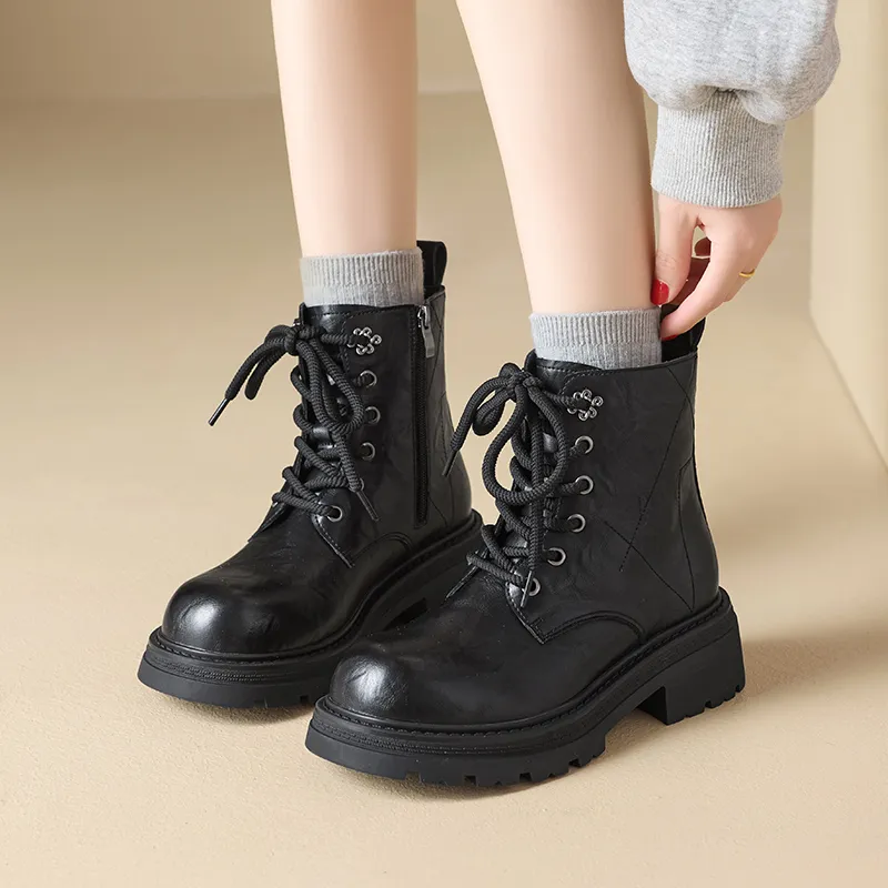 AGSDON Short Martin Boot 5cm Women's-2