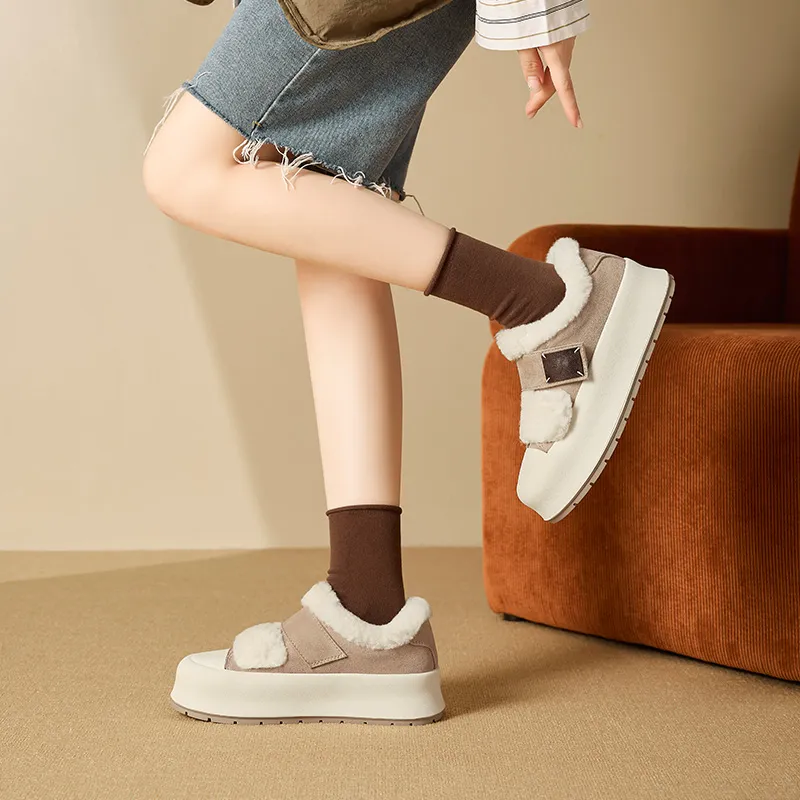 AGSDON Warm Low-Top Casual Shoes Women's-8