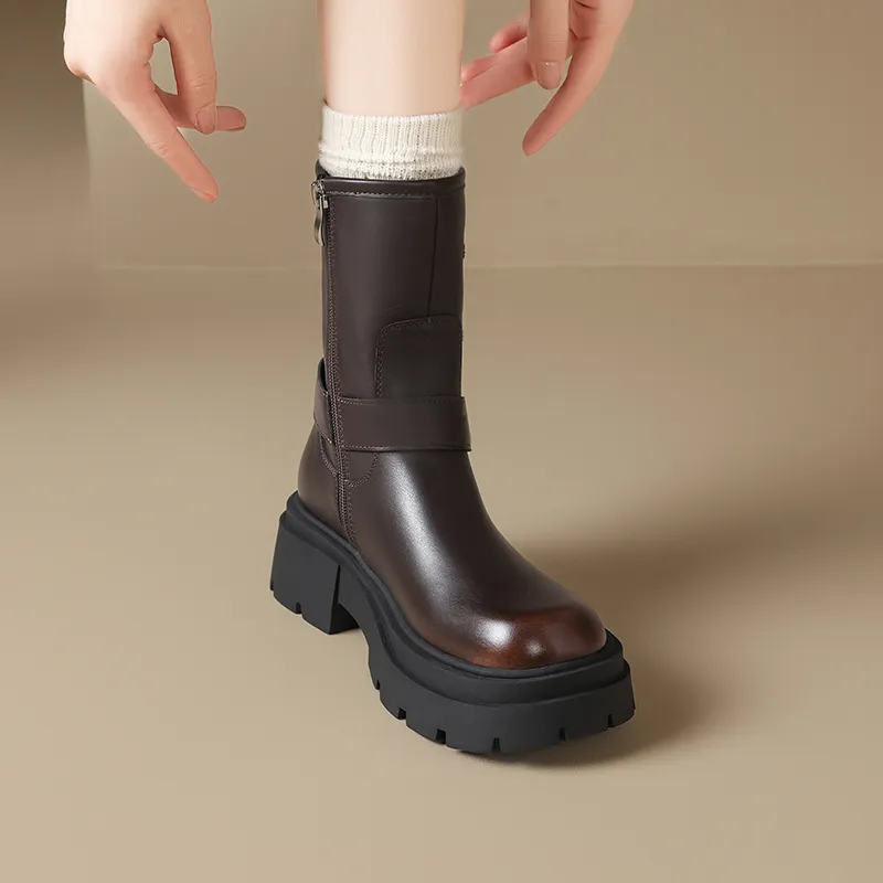 AGSDON Ankle Boots 5.5cm Women's-5