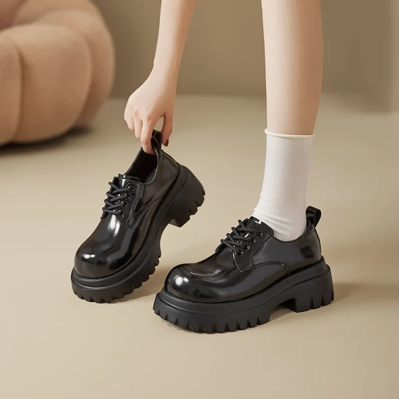 AGSDON Casual Single Shoes Women's Black-4