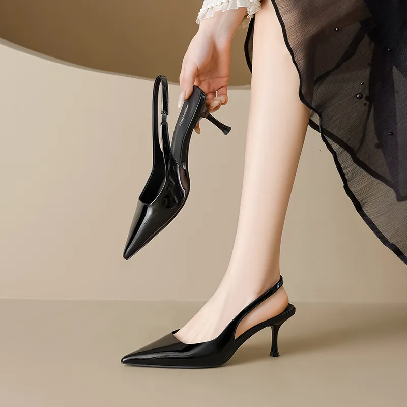 AGSDON Slim Heel High Heels 7.5cm Women's-3