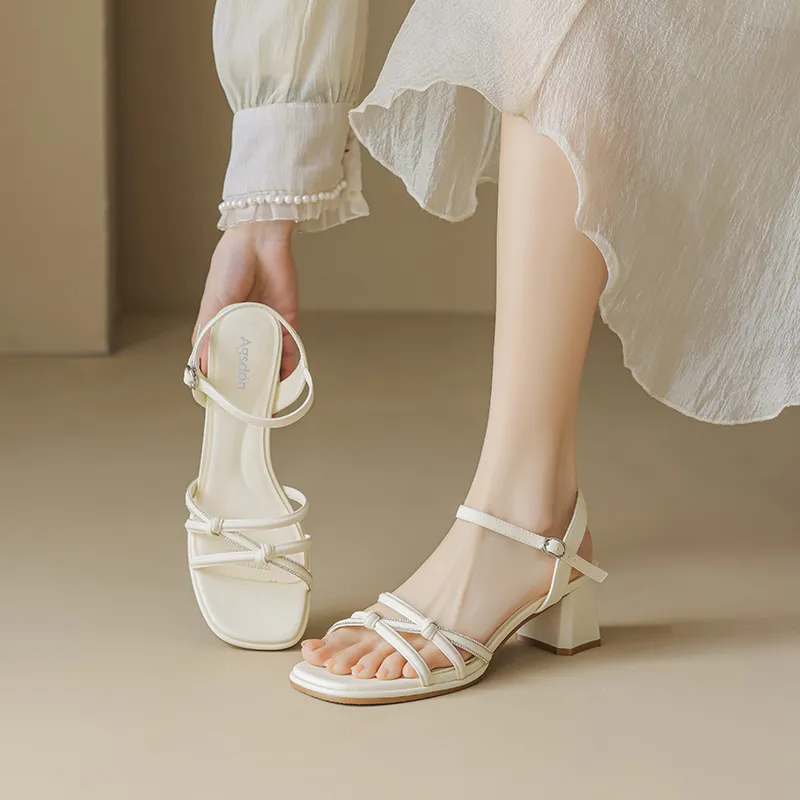 AGSDON One Strap Sandals 6cm Women's-3