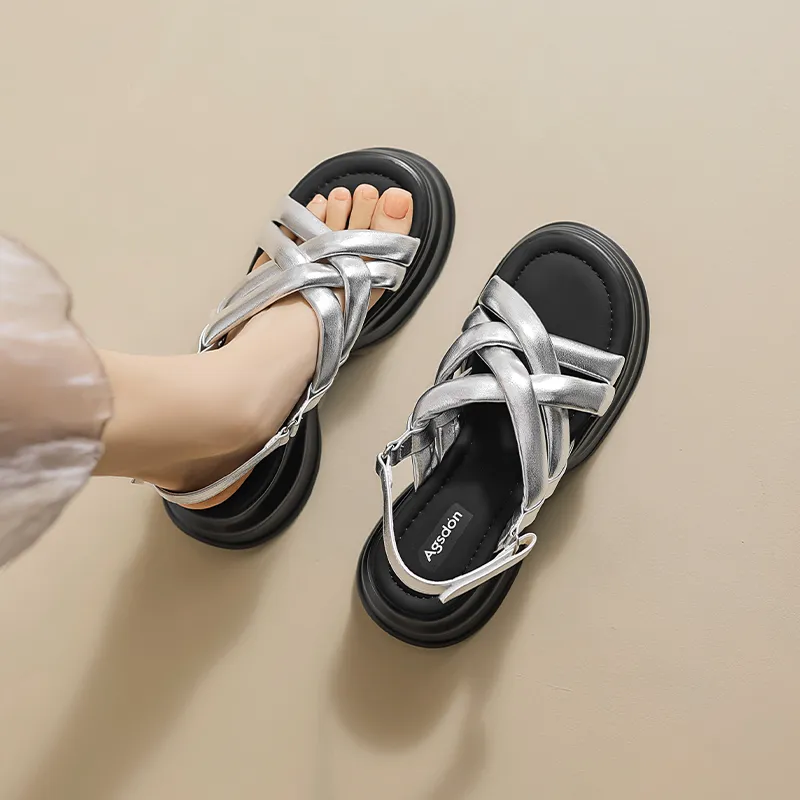 AGSDON One Strap Sandals Women's-3