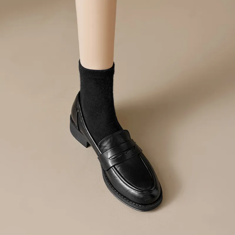 AGSDON Loafers Women's Black-4