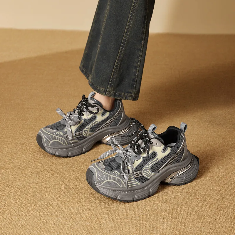 AGSDON Low Top Chunky Sneakers Women's-3