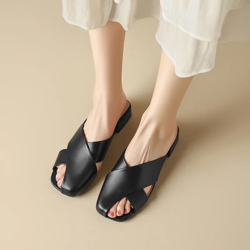 AGSDON Wrap-toe Slippers Women's-10