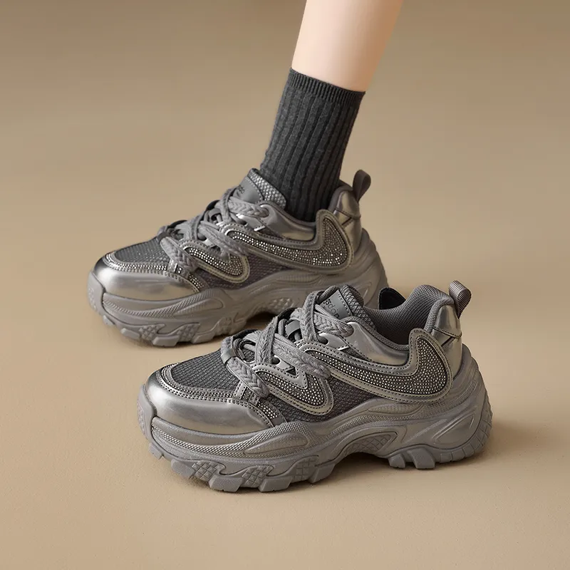 AGSDON Low-Top Chunky Sneakers Women's-2