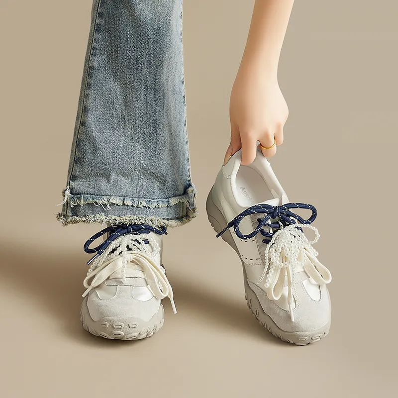 AGSDON Height Increasing Low Top Casual Shoes Women's-12