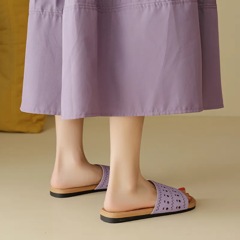 AGSDON Quiet Slip Resistant Slide Slippers Women's-17