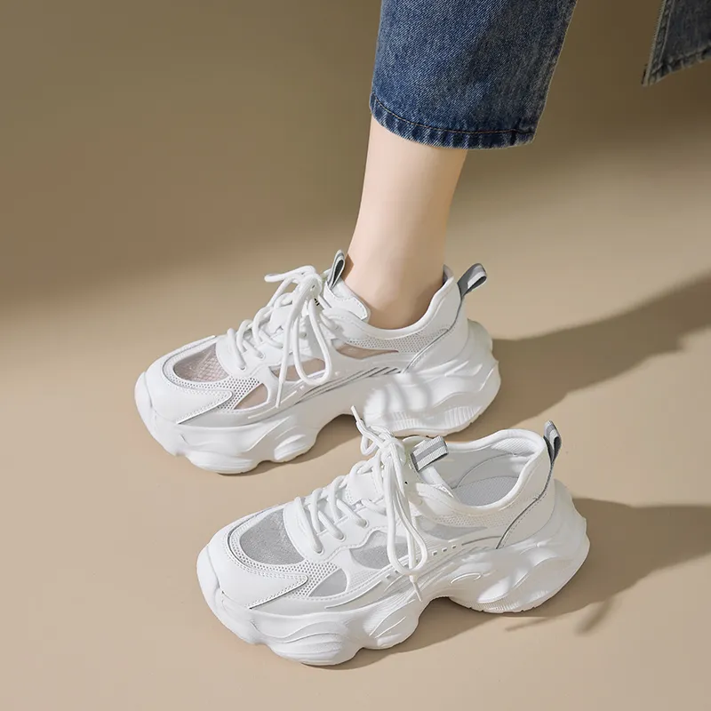 AGSDON Low Top Chunky Sneakers Women's-4