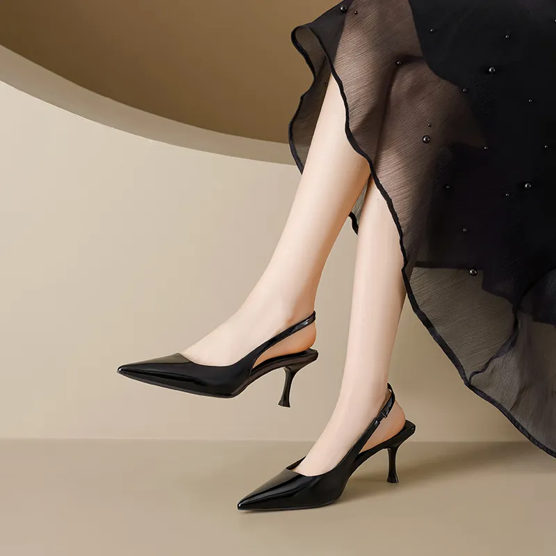 AGSDON Slim Heel High Heels 7.5cm Women's-4