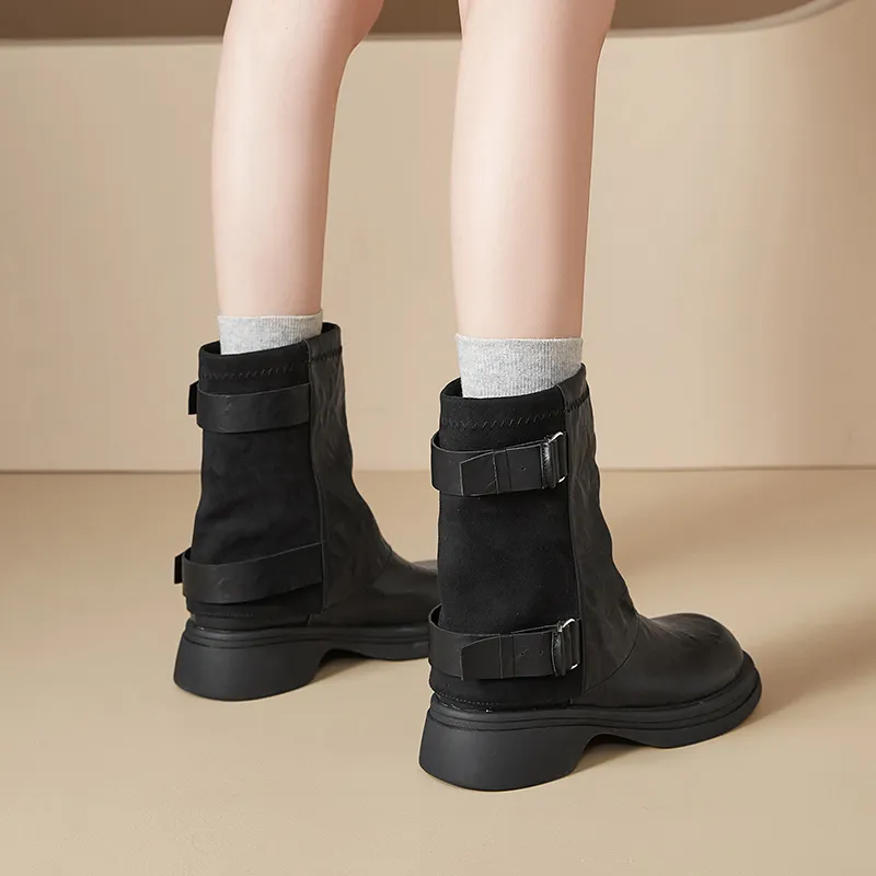 AGSDON Ankle Boots Women's Brown-10