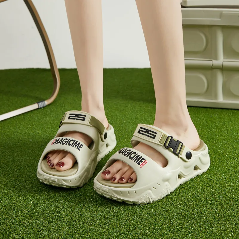 AGSDON Beach Sandals Men Black Gray/White Blue/Olive Green/Beige Brown-24
