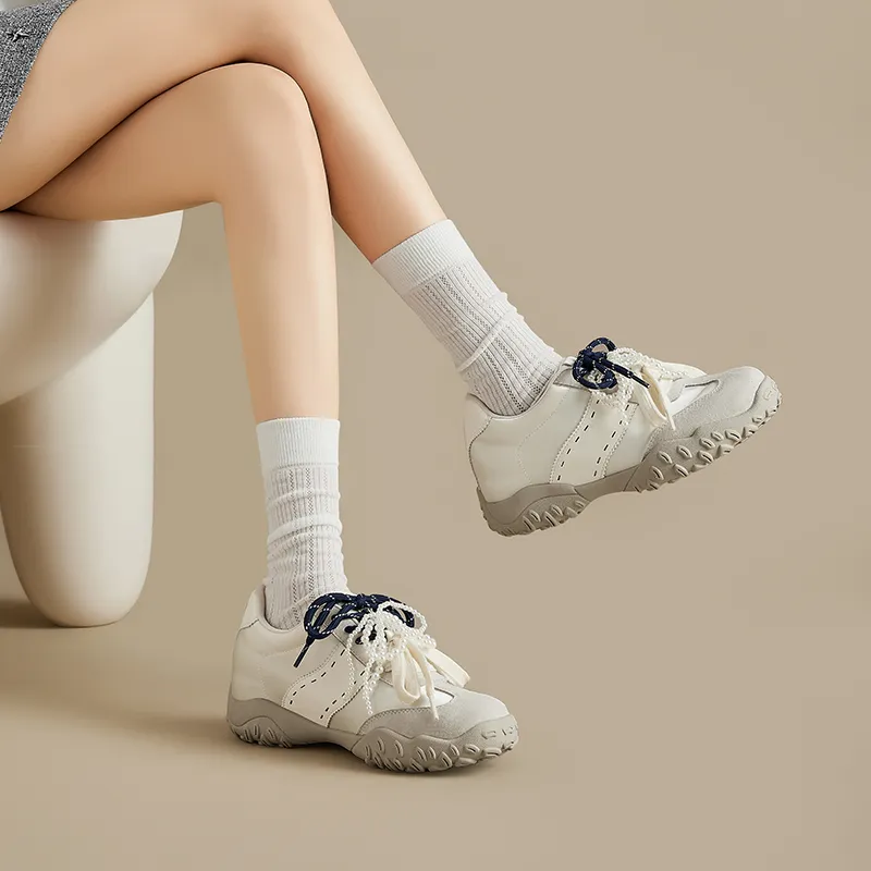 AGSDON Height Increasing Low Top Casual Shoes Women's-9