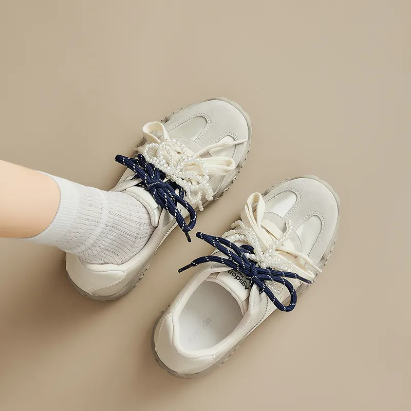 AGSDON Height Increasing Low Top Casual Shoes Women's-13