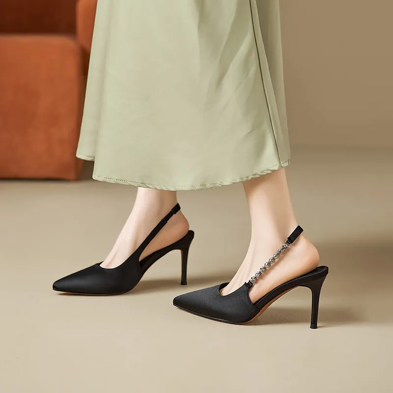 AGSDON Slim Heel High Heels 8.5cm Women's-10