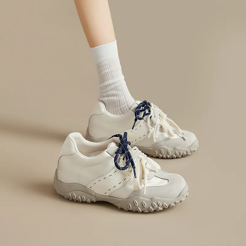 AGSDON Height Increasing Low Top Casual Shoes Women's-10