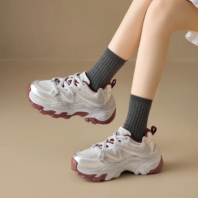 AGSDON Low-Top Chunky Sneakers Women's-16