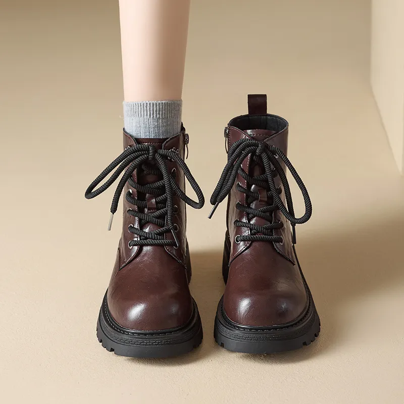 AGSDON Short Martin Boot 5cm Women's-8