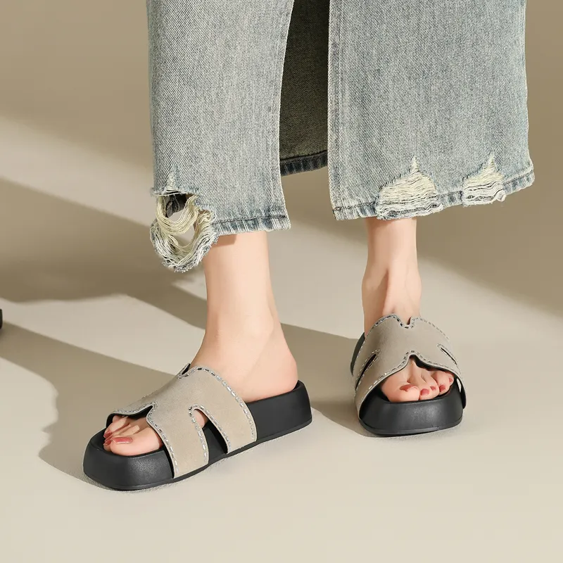 AGSDON Quiet Slip Resistant Slide Slippers Women's-2