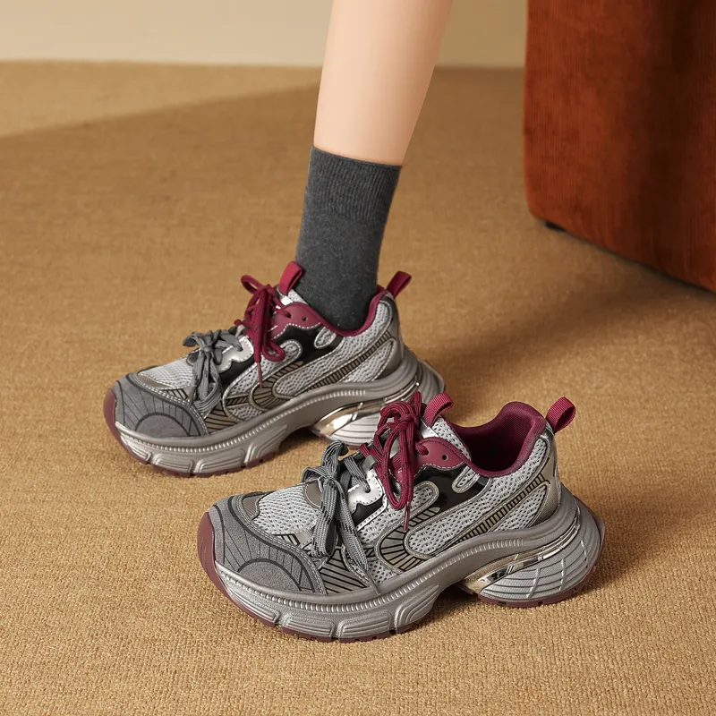 AGSDON Low Top Chunky Sneakers Women's-10