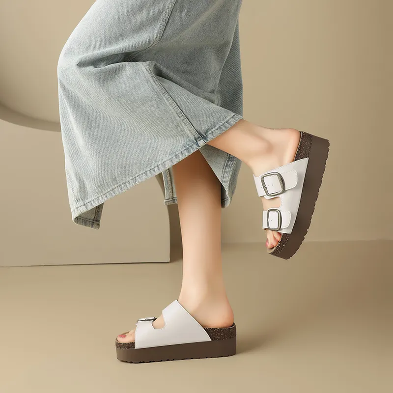 AGSDON PVC Polyvinyl Chloride Quiet Slide Slippers Women's-2