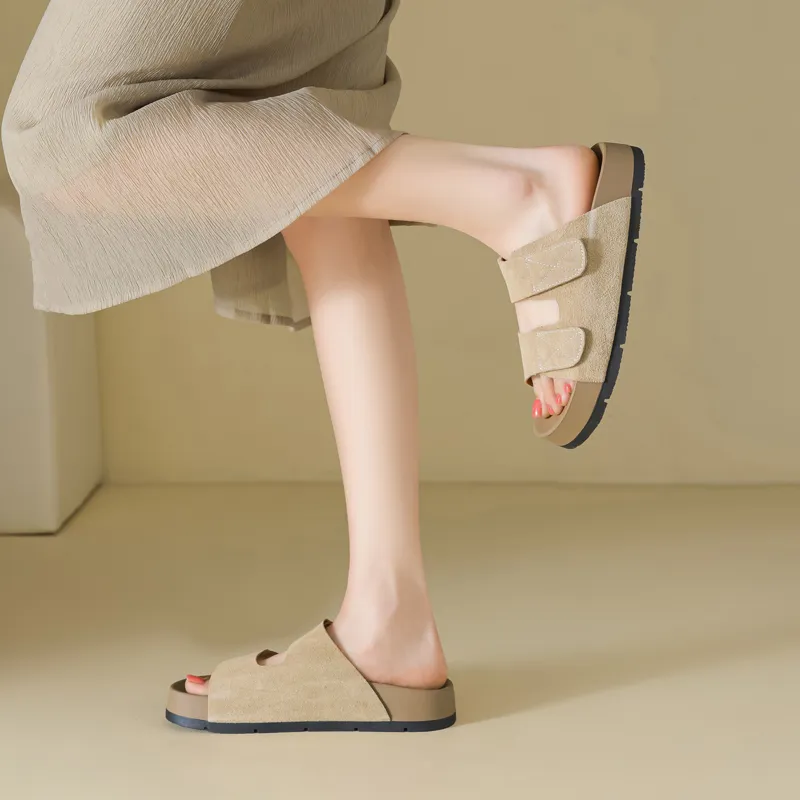 AGSDON Quiet Slip Resistant Slide Slippers Women's-2