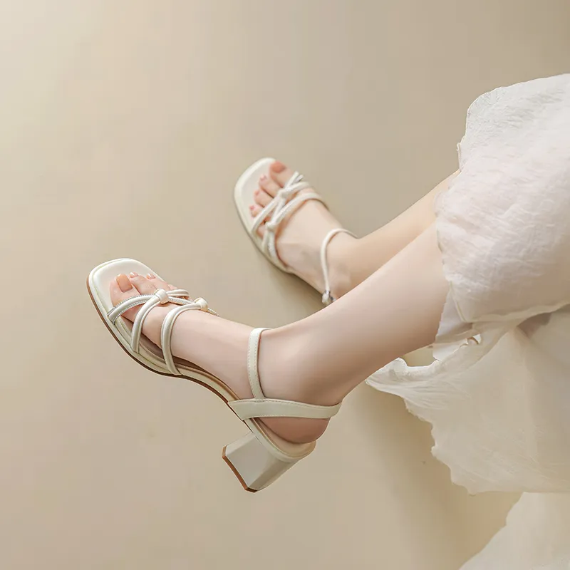 AGSDON One Strap Sandals 6cm Women's-4